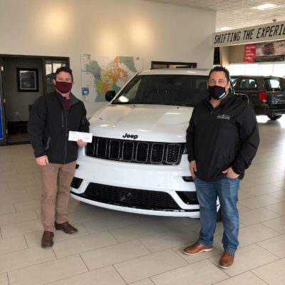 IMG_7477 Thank you Jason and the ownership group of Straightline Chrysler. $1000 cheque for our KidSport fundraising efforts. Our project is soon to be announced, stay tuned! Thanks again Straightline