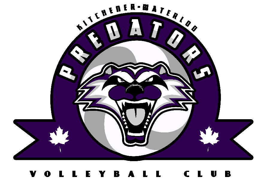 KW Predators volleyball patch with leafs