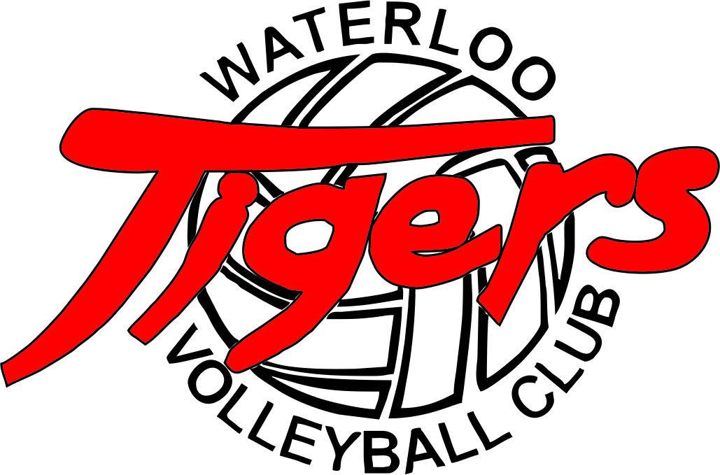 WATERLOO TIGERS Volleyball logo 2023